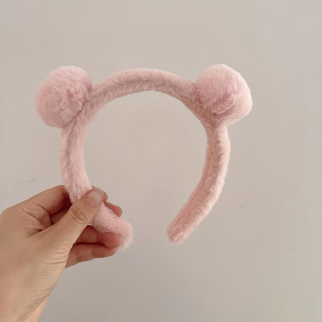 Lady Frisch und Niedlich Gesicht Haarband Netzrot Cartoon Lustig Plüsch Stirnband Kleiner Frosch Haarschmuck