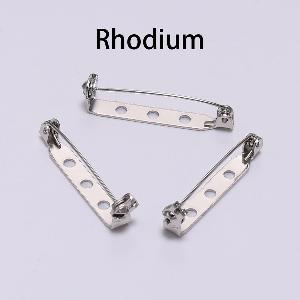 20-50pcs 20 25 32 38mm Brooch Clip Base Pin Blank Safe Lock Brooch Pin Base Badge Holder For DIY Jewelry Making Finding Supplies