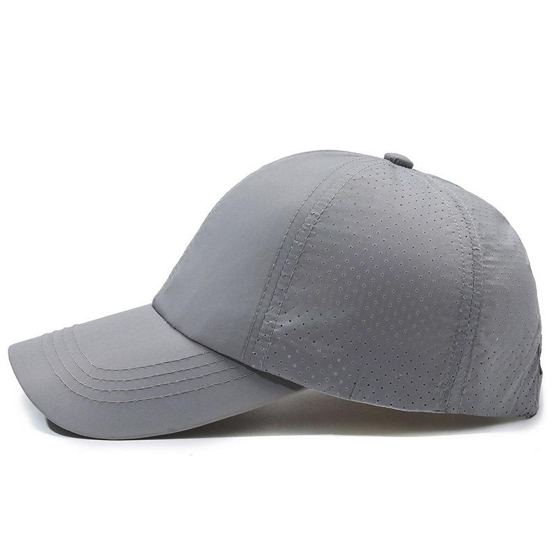 Summer Quick-drying Cap Women's Fashion Solid Color Baseball Cap Light Plate Thin Mesh Breathable Sun Protection Sports Sun Hat