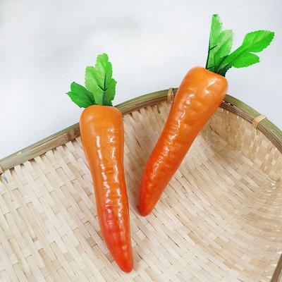 Fake Vegetable Artificial Simulated Foam Carrot 3D DIY Carrot Model Durable Fake Vegetable Props Home Decor