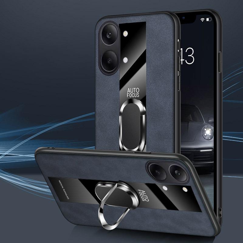 For Xiaomi Poco X8 Pro Max Case Business Magnetic Ring Holder Shockproof sheepskin Leather Soft Silicone Fashion for Xiaomi Poco X8 Back Cover