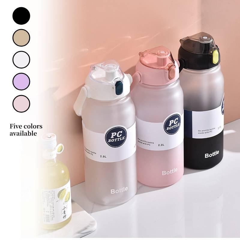 Gradient Water Bottle With 2000ml Large Capacity Durable High-temperature Resistant Ideal For Sports And Travel