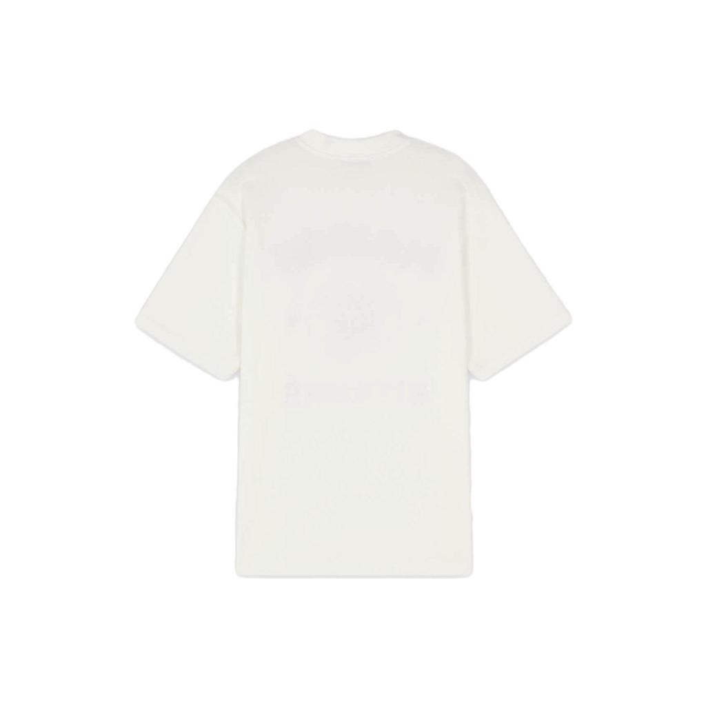 Maison Kitsune Team Logo Letter Print Short Sleeve T-Shirt Men T-Shirts White KM00143KJ0105-P103
