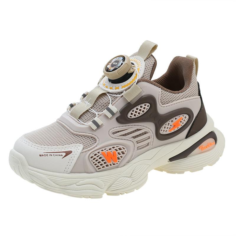 Children's Soft-soled Sports Shoes Girls' Fashionable Dad Shoes Double Mesh Running Shoes Student Casual Shoes