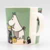 Moomin Arabia Classic Loving Care 280ml Capacity [Official Import] Mug, Green, Approx.