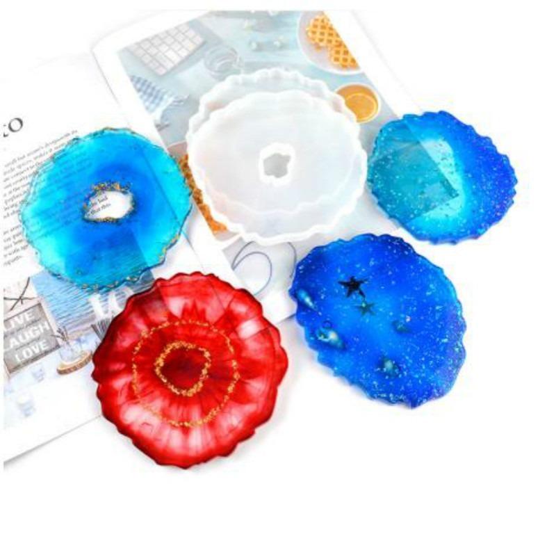 1Pcs Wave Coaster Table Mold Silicone Diy Baking Mirror Resin Cloud Epoxy Mold