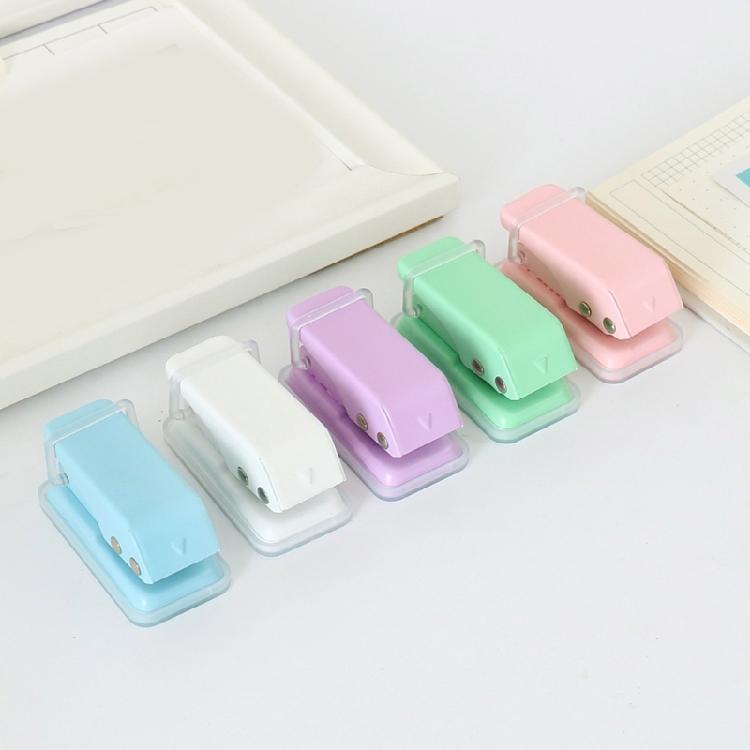 Plastic Hole Puncher For Multi Page Documents Smooth Punching Mechanism Travel Friendly Design Ideal Study Office Tool