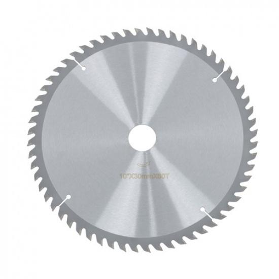 Professional 10"×30mm×60T Circular Blade - Fast Cutting for DIY Projects, Silver