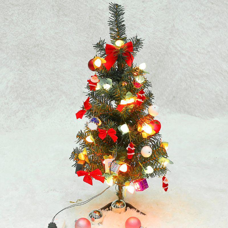 

Мини настольная рождественская елка с огнями - Набор для украшения дома