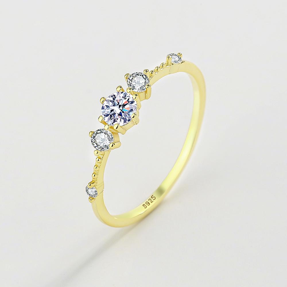 

Изысканные серебряные кольца 925 пробы для женщин, желтое золото, простые повседневные простые полые кольца с кристаллами циркония и бриллиантами, подарки, ювелирные изделия 8 золотой