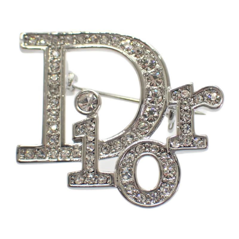 Dior Brooch Silver metal/Rhinestone Women