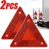 2S Triangle Warning Reflective Strips Vehicle Stop Warning Sign Red Safety Reflector For Trailer Rv Board Truck Plate Light