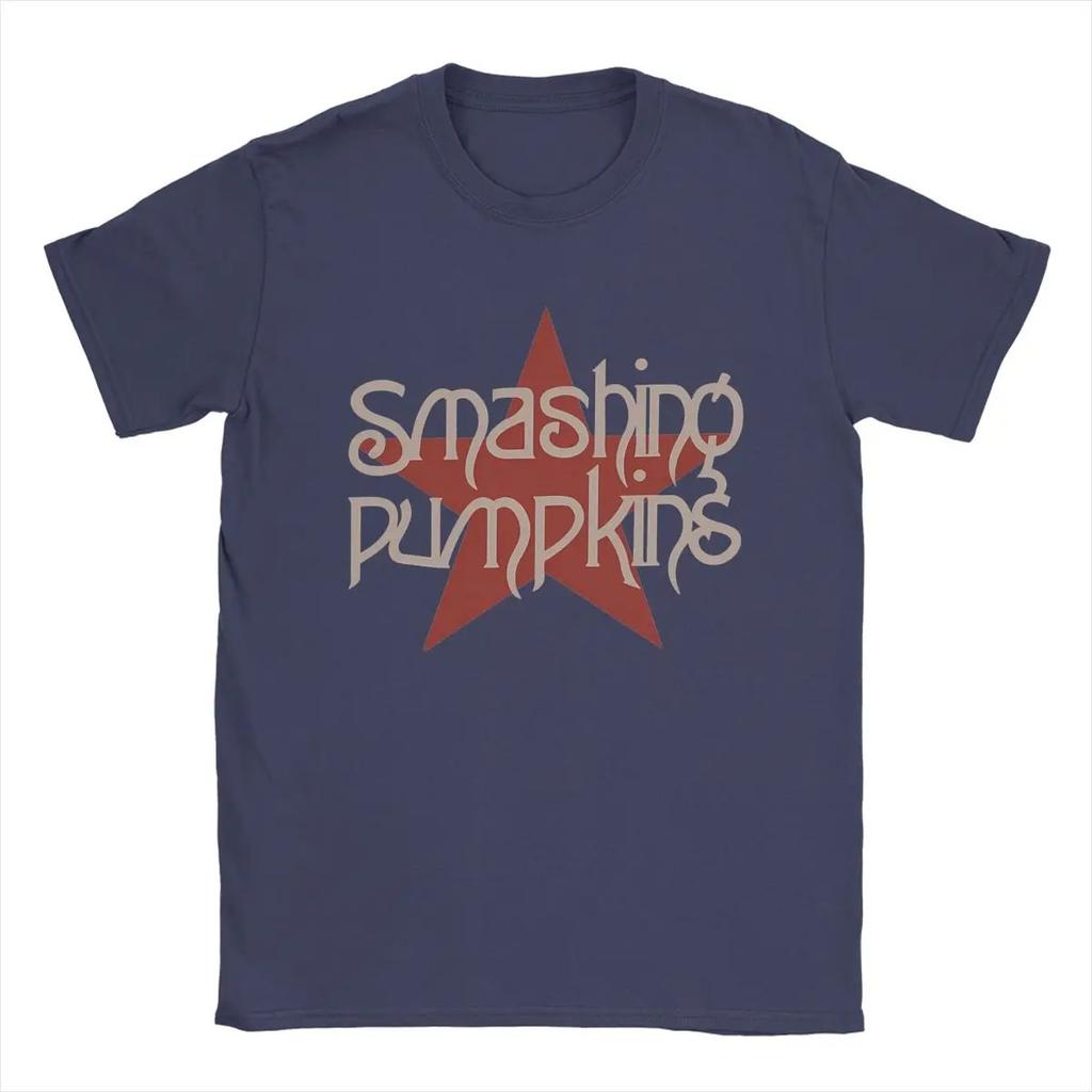 The Smashing Pumpkins Vintage Stern Logo Rockband T-Shirt 90er Alternative Metal Unisex Schwarz Damen und Herren T-Shirts