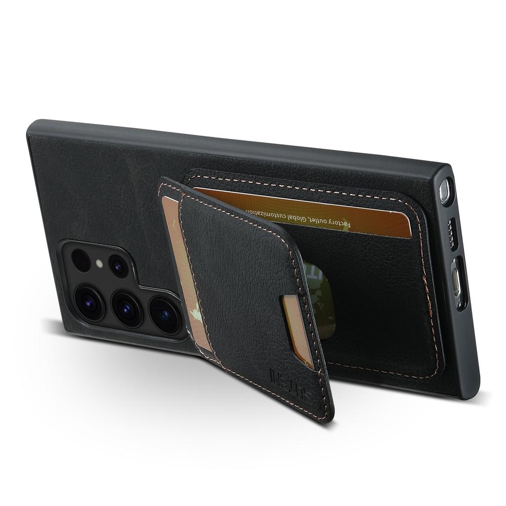 For Samsung Galaxy S22 Ultra 5G Case Card Slots Kickstand Phone Cover