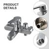 Basin Faucets Bathroom Triple Shower Faucet Hot And Cold Water Bath Mixer Bathtub Tap Mixer Valve Concealed Bathroom Faucets
