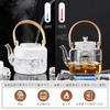 Pokaro Tea Teapot, Heat-Resistant Glass, Stylish Teapot, Clear Glass Teapot, 1000ml Capacity, Heat-Safe, with Glass Tea Strainer, Ranzawa