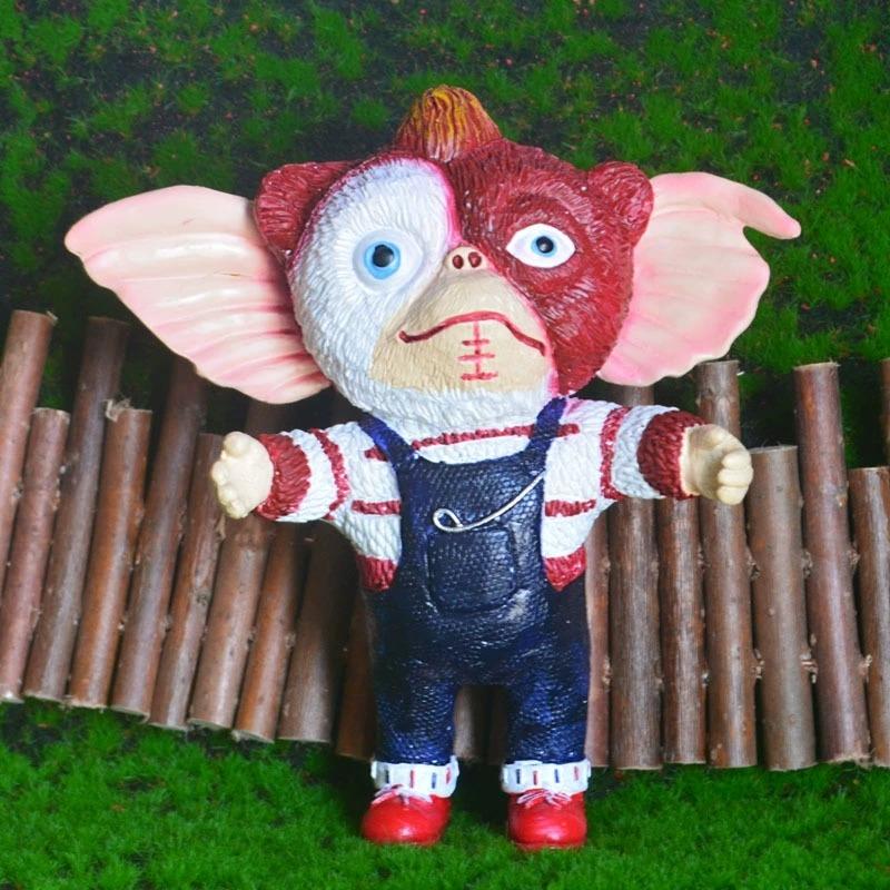Halloween Horror Mogwai Gizmo Monster Statue,  Mogwai Gizmo Scuplture Figures Desktop Decorations Haunted House Atmosphere Props