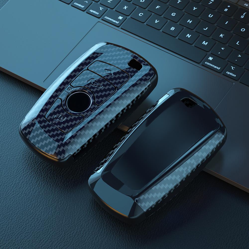 Carbon Sporty Abs Car Key Cover Case Holder Shell Bag For Bmw F30 F20 M3 M5 F10 F18 F22 F01 X3 X4 F06 F02 Keychain Accessories
