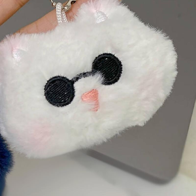 Cute Plush Cat Pendant Girl Backpack Pendant Birthday Gift Key Chain Pendant