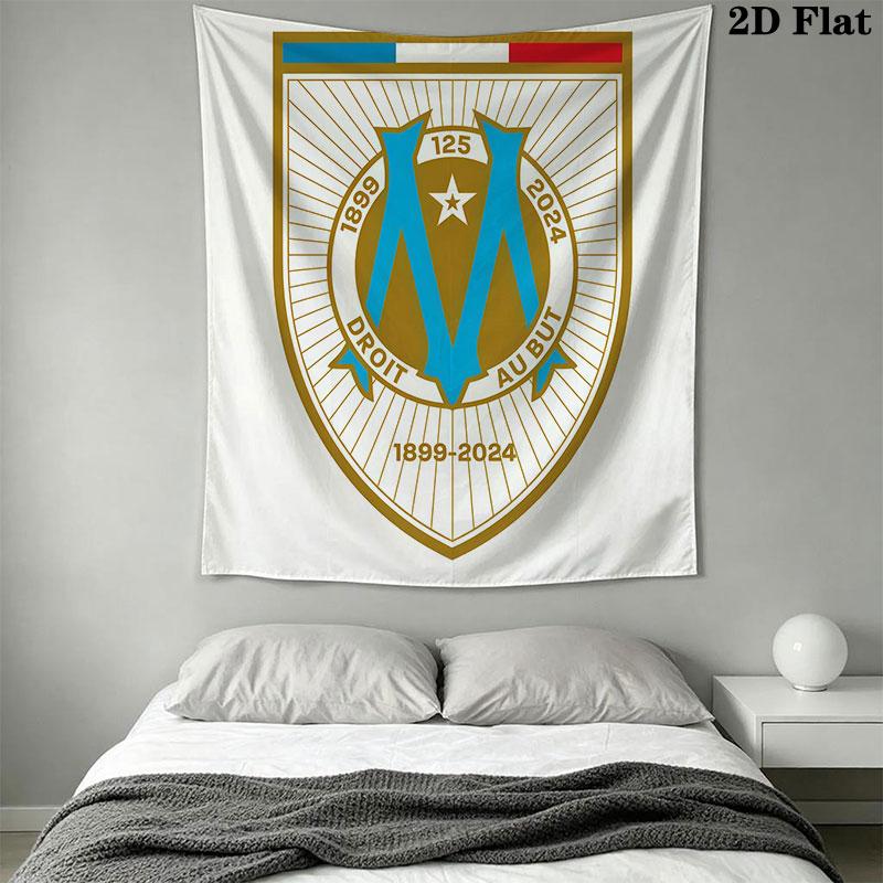 OM logo Wall Hanging Printed Fabric Blanket Decorative Tapestries for Bedroom Living Room Home Decor