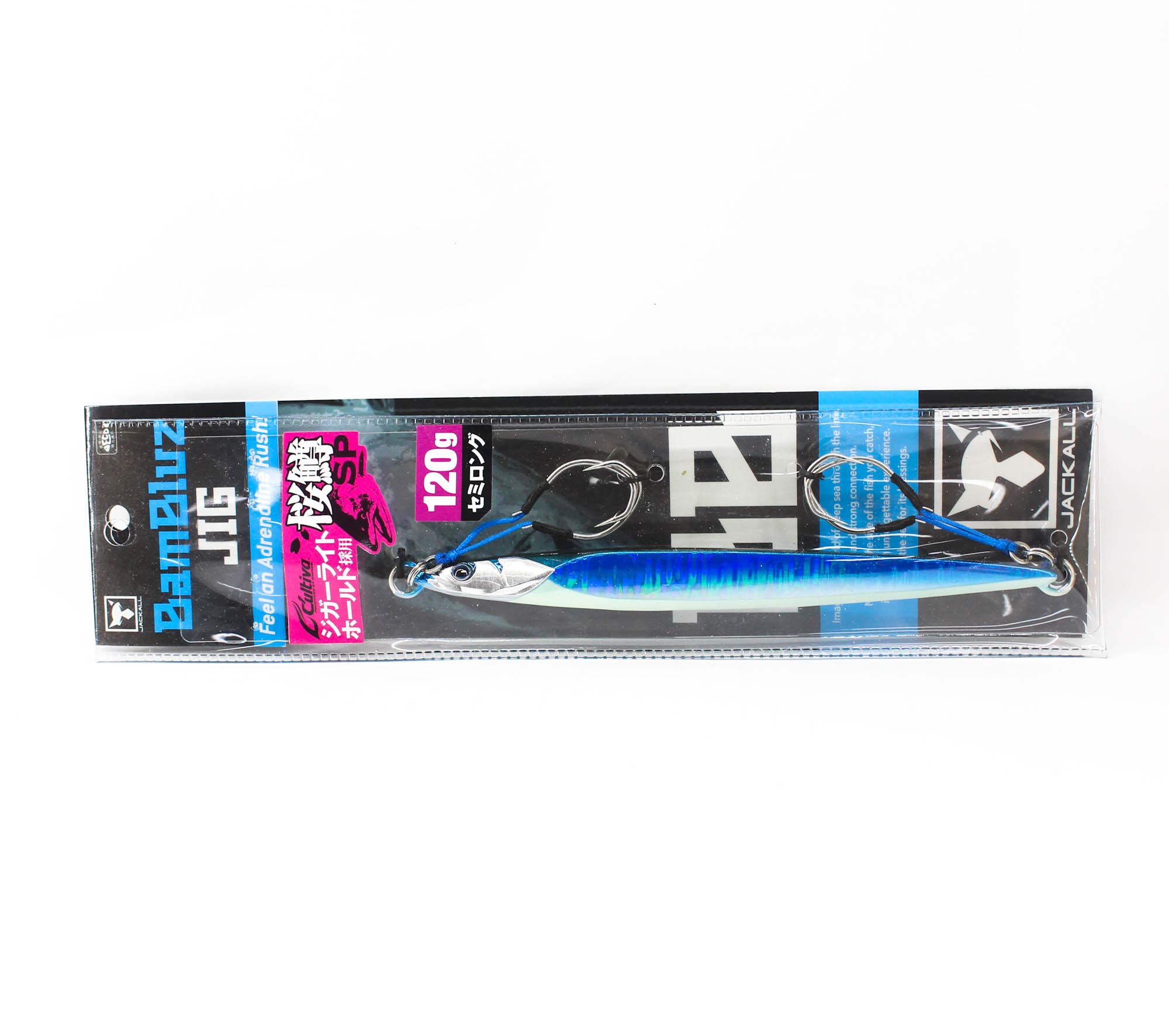 

Jackall Metal Jig Bambluz Semi Long Sakuramasu 120 грамм Glow Belly (3828)