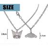 Necklace For Girl - 2pcs Kuromi Necklace,cinnamoroll Necklace Good Friend Alloy Necklace Adjustable Necklace Bracelet Set - JXLGV 25-26