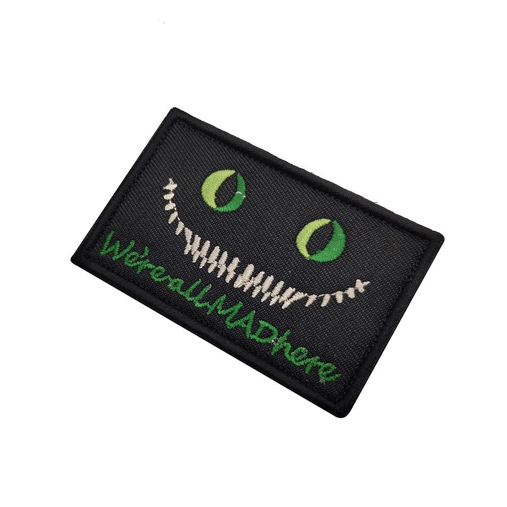 

American Embroidery & Velcro Patches: Banana & Cheshire Cat Cloth Stickers