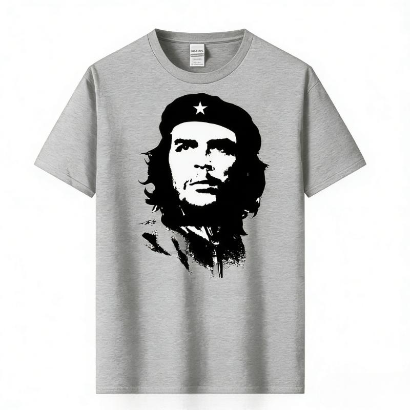 

tshirt High Quality Cotton Short Sleeve Che Guevara Revolution Printed Tshirt Casual Oneck T shirt Tees Shirt 4XL