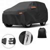 Motoforti Car Cover Outdoor Waterproof Sun Rain Hail Protection with Left Side Door Zipper 210D-PU for Mazda CX-9