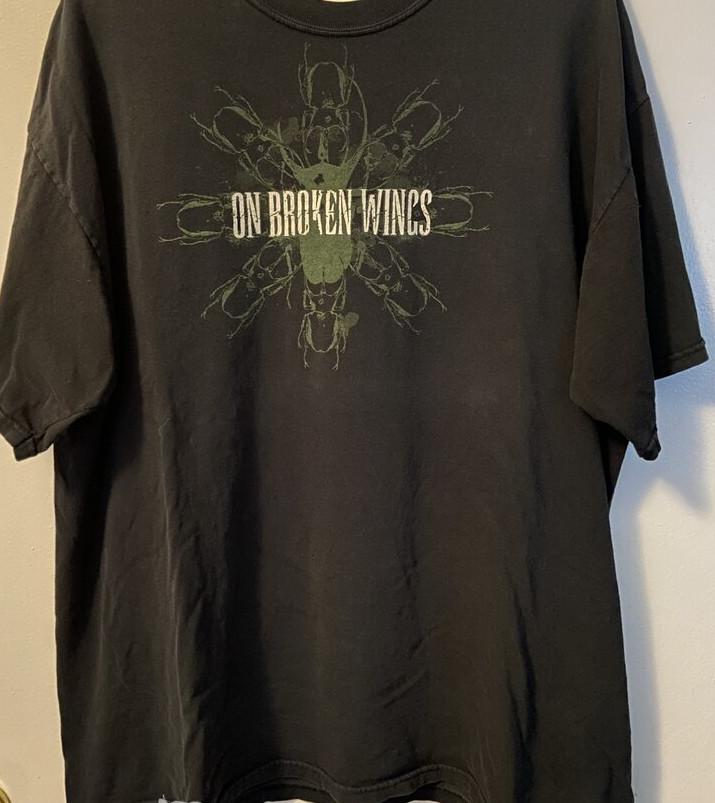 

On Broken Wings Band Music Short Sleeve Unisex Tee Shirt BS188 Unisex T-Shirt M