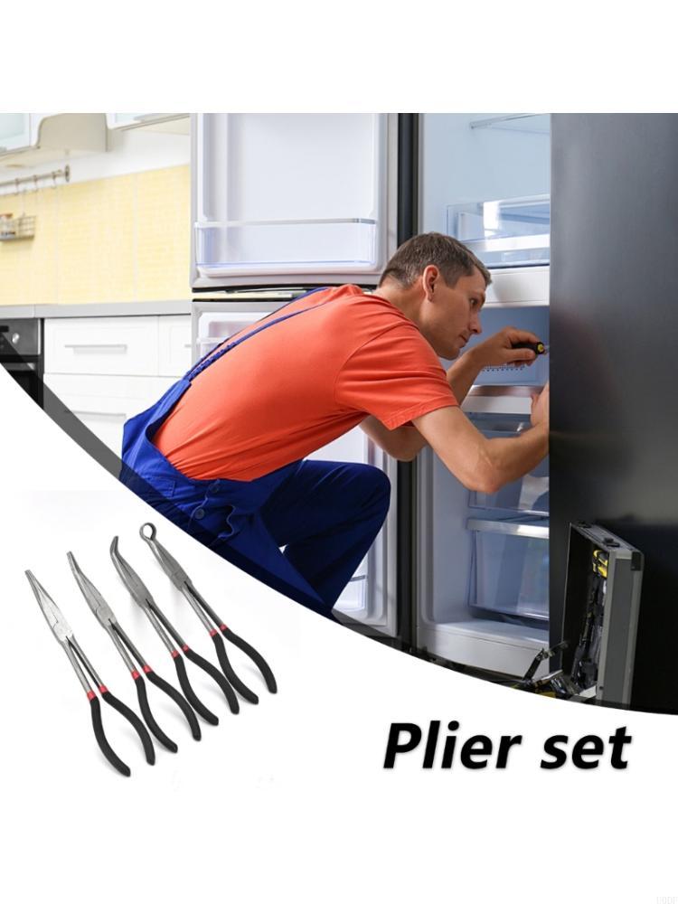 

4pc Plugs Plier Extended Reach Curved Jaw Plier For Electrical Maintenance China Mainland