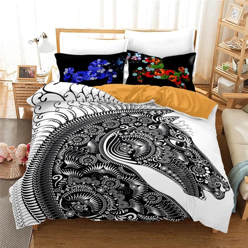 New Animal Horse 3d Bedding Set Printed Duvet Cover Set with Pillowcase Twin Full Queen King Size Bedclothes Drop Shipping
