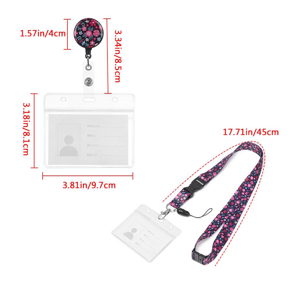 Fashion Adjustable Office School ID Business Case Name Badge Holder Retractable Card Holder Bank Credit Card
