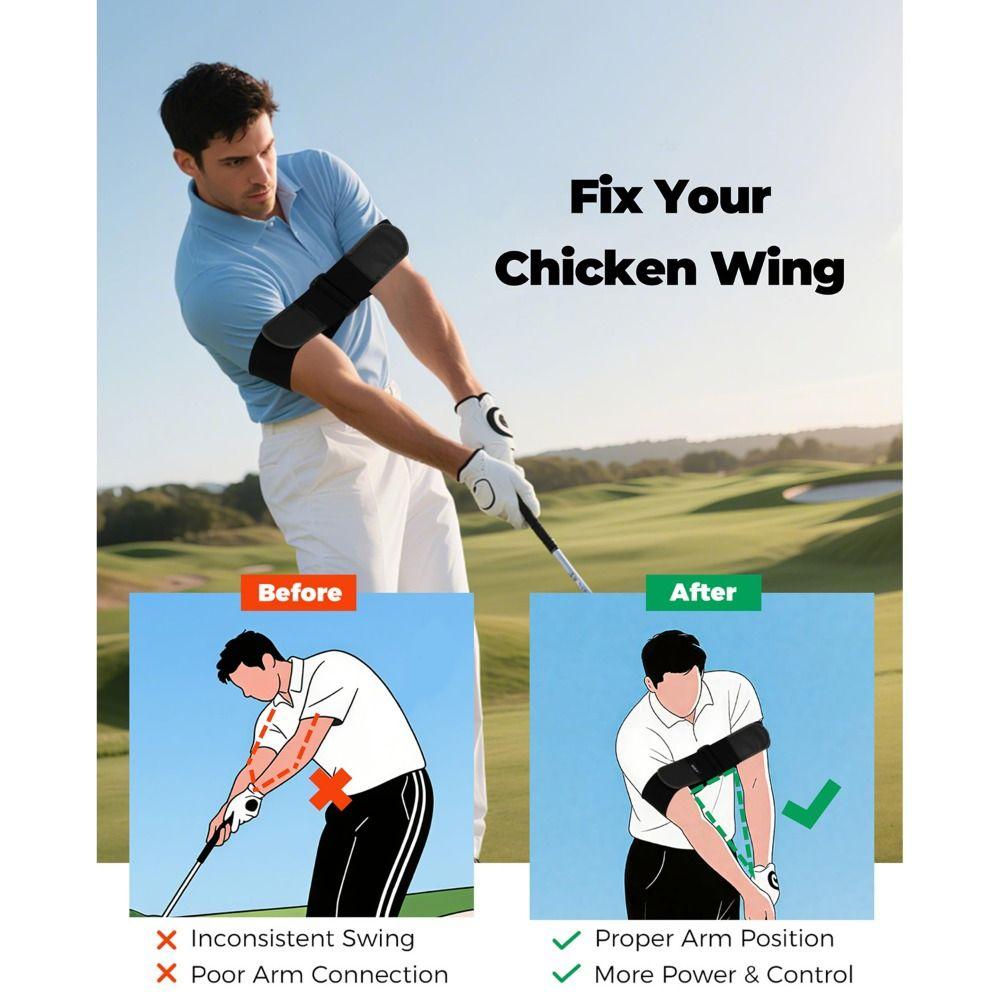 Elastic Golf Swing Training Aid Adjustable Golf Swing Strap  Golf Training Accessories