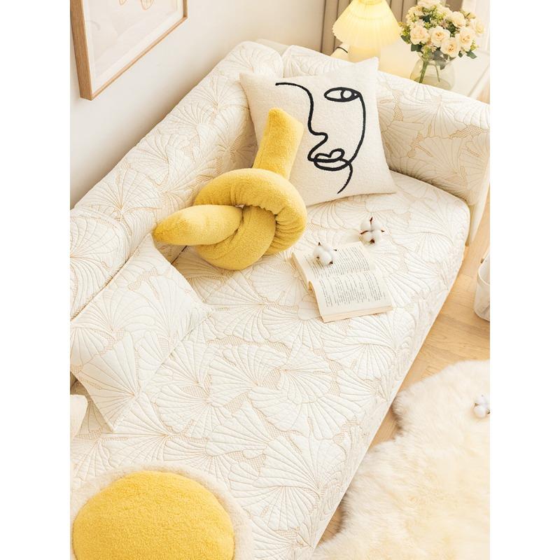 

Однотонная подушка для дивана из чистого хлопка, четырехсезонная нескользящая подушка, простой чехол для дивана из цельного дерева 70*70