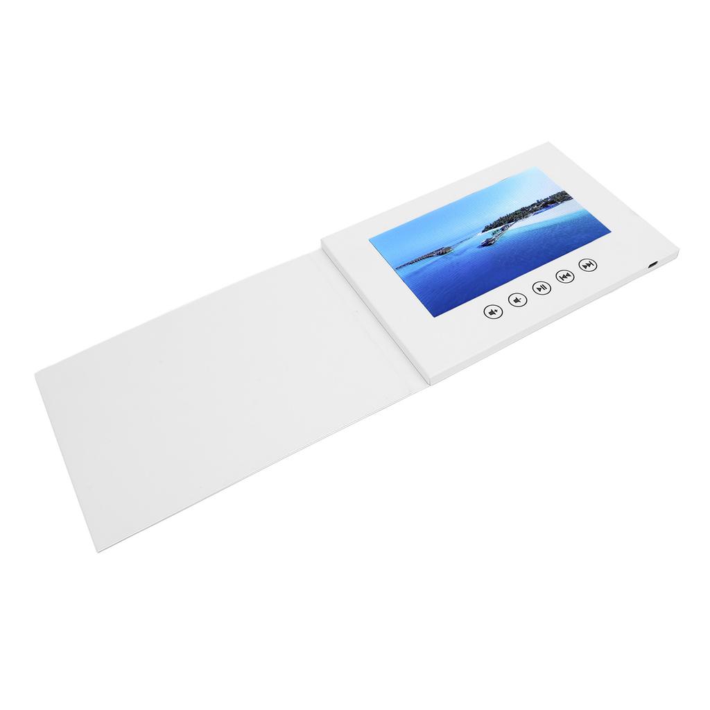 Video Greeting Card 210x150x10mm LCD Color Screen 128MB Memory Built In Speaker Electronic Greeting Card Video Brochure