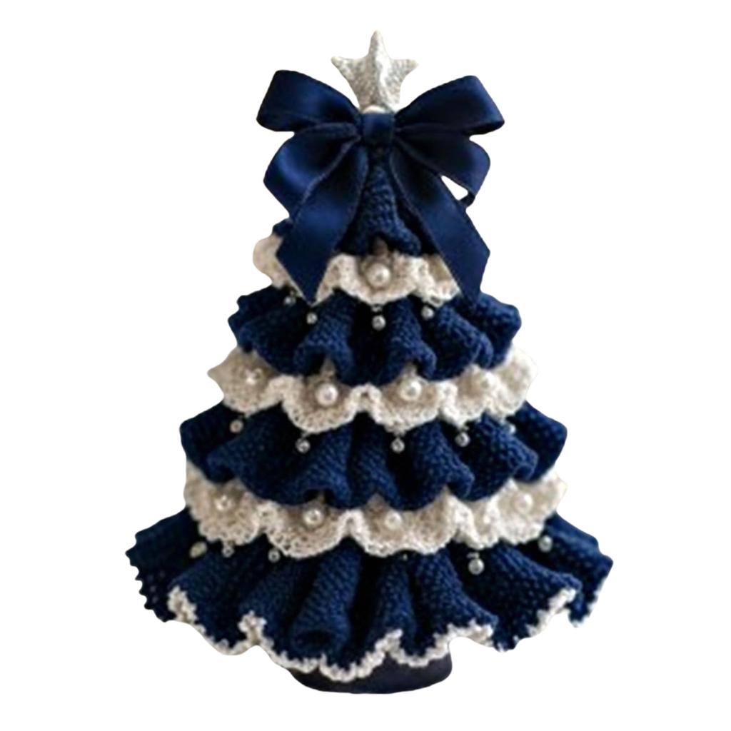 DIY Crochet Christmas Tree Kit Handmade Holiday Decoration Set Beginner Crochet DIY Christmas Tree Kit Xmas Party Decorations