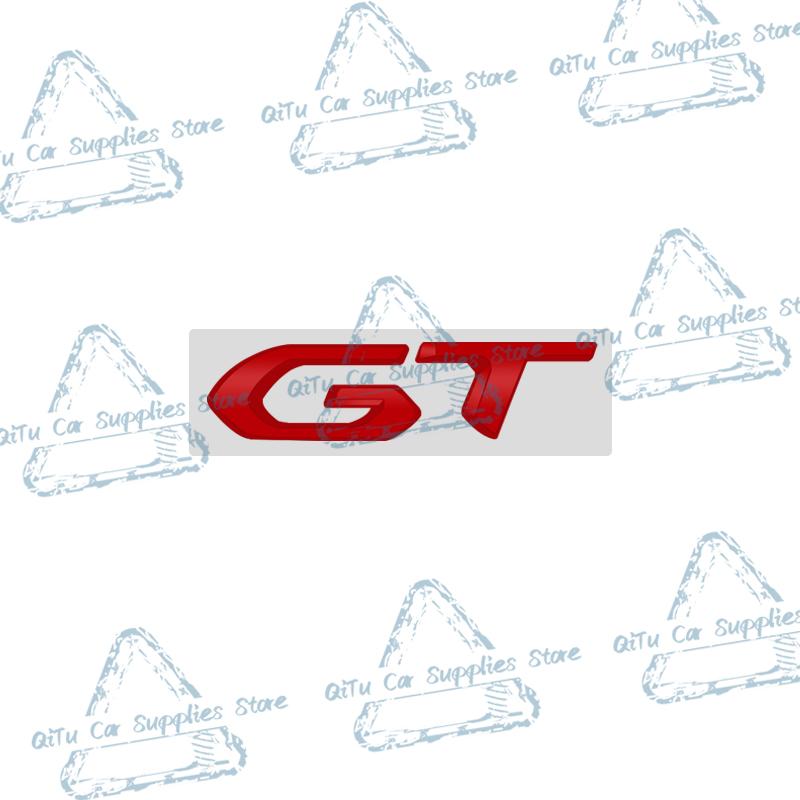 Car Styling Metal GT Emblem Lettering Logo Car Rear Trunk Badge Decor Sticker For Kia Peugeot 508 5008 208 2008 308 408 3008 GT Rdxbt90