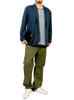 One Colors Men's Chino Pants, Plus Size, Stretch, Relaxed, Straight, Military Style, Cropped, 3/4 Length, Size 94, Khaki