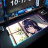 pela honkai star Mouse Pad RGB Gaming Mousepad Big LED Pad PC Desk Mat Luminous Mouse Pad Large Keyboard Mats Table Rug With