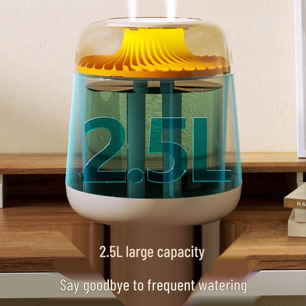 2.5L High-Capacity Colorful Humidifier for Large Rooms - Bedroom & Living Room Fog Maker