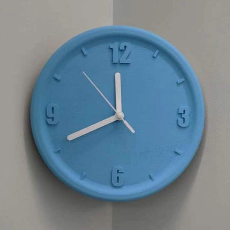 Concave Angle Wall Clock Luxury Interior Silent Mechanism Wall Clocks 3D Printing DIY Elegant Clock with Scale Unique Modern Living Room Clocks