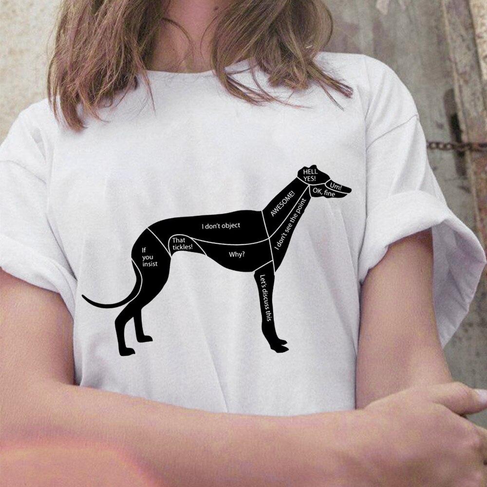 

Смешные футболки Greyhound Собака минималистский Котировки Печатные Моды женщин Топы и Тис Хипстер Harajuku футболку