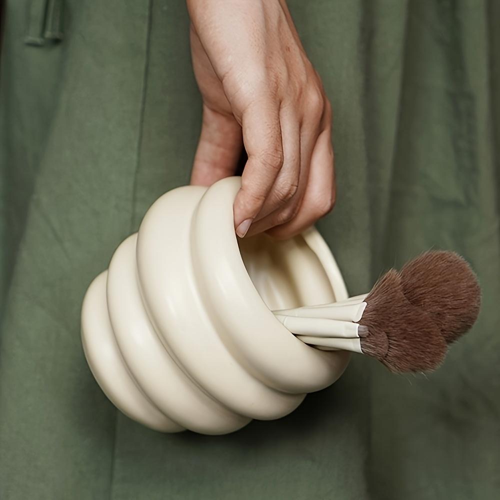 [Makeup Holder] Small Lightweight Ceramic Storage Honey Makeup Brush Holder | Fragrance-Free, Suitable for Men and Women, BEST Mom In The World