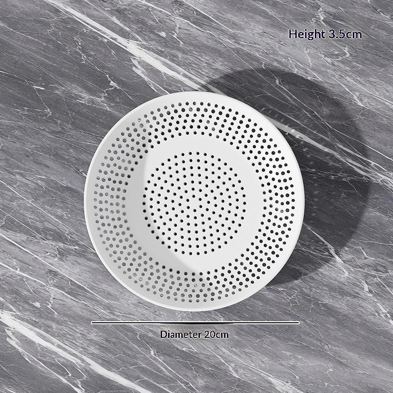 1PC BPA Free Plastic Hollow Drain Tray High Temperature Resistant White Steaming Tray for Kitchen Food Steaming 20cm