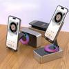 Bluetooth Audio Power Phone Holder, Phone Stand with Bluetooth Speaker Foldable