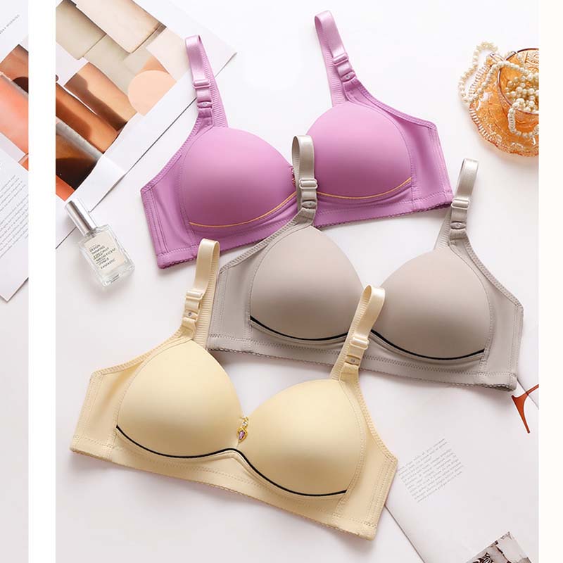 Women's Sexy Plus Size Bra Wireless Comfortable Lightweight Breathable Gather Women's Underwear Together Thin Cup Smooth Bra