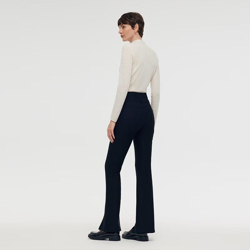 GOELIA Women's Jacquard Mock Neck Sweater