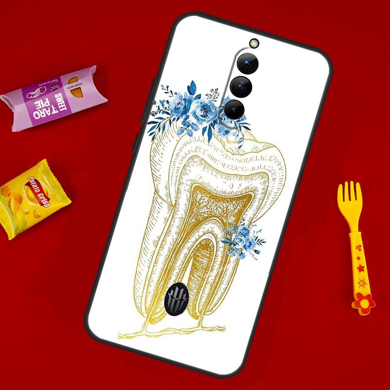 Human Tooth Anatomy Case For ZTE Nubia Red Magic 10 Air 6 6S 7S For Red Magic 11 10 9 8 8S 9S 10S Pro Plus Cover