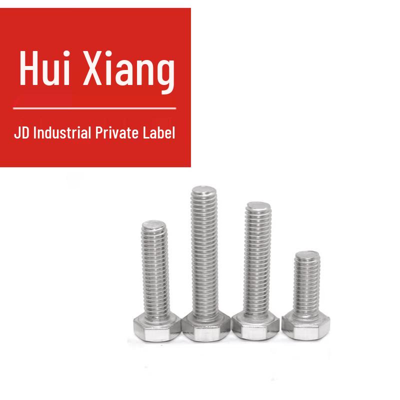 304 Stainless Steel Full Thread Hex Head Bolt
